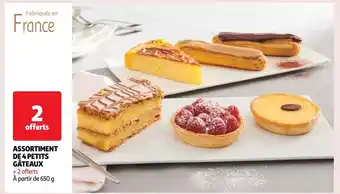 Auchan Assortiment de 4 petits gâteaux offre