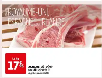 Auchan Supermarché Agneau : côte ou côte offre