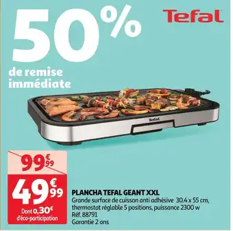 Auchan Tefal plancha geant xxl offre