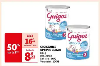 Auchan Supermarché Guigoz croissance optipro offre