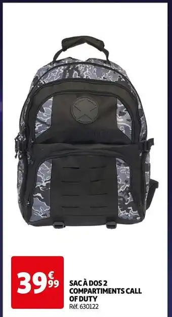 Auchan Sac à dos 2 compartiments call of duty offre
