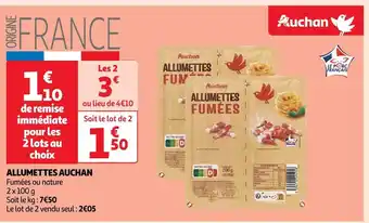 Auchan Auchan allumettes offre