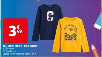 Auchan Inextenso tee-shirt enfant offre