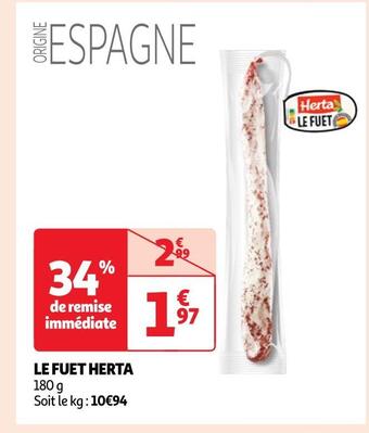 Auchan Herta le fuet offre