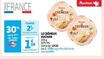 Auchan Auchan le crémeux offre