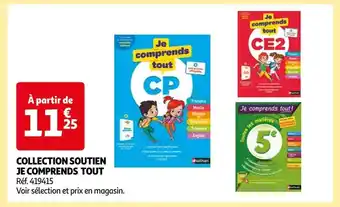 Auchan Collection soutien je comprends tout offre