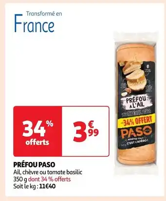 Auchan Paso préfou offre