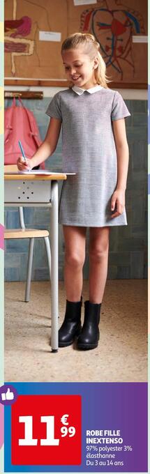 Auchan Inextenso robe fille offre