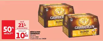Auchan Grimbergen bière blonde offre