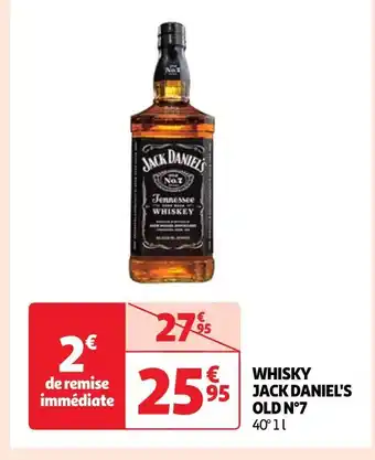 Auchan Jack daniel's whisky old n°7 offre