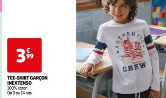 Auchan Inextenso tee-shirt garçon offre