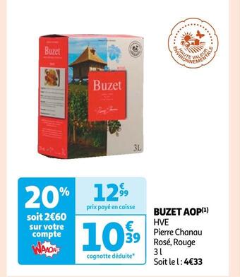 Auchan Pierre chanau buzet aop offre