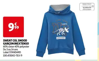 Inextenso sweat col snood garçon