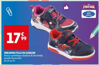 Auchan Sneakers fille ou garçon offre