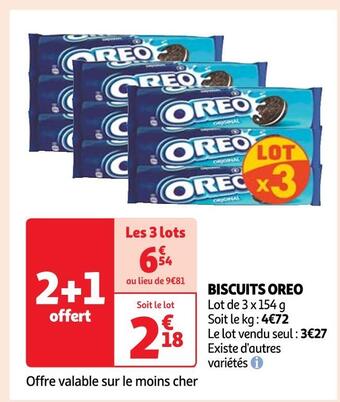 Auchan Oreo biscuits offre