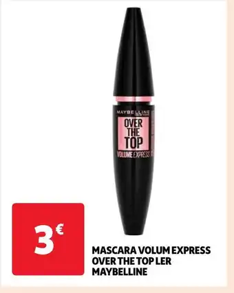 Auchan Maybelline mascara volum express over the top ler offre