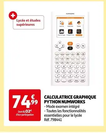CALCULATRICE GRAPHIQUE PYTHON NUMWORKS