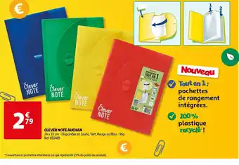 Auchan CLEVER NOTE AUCHAN offre