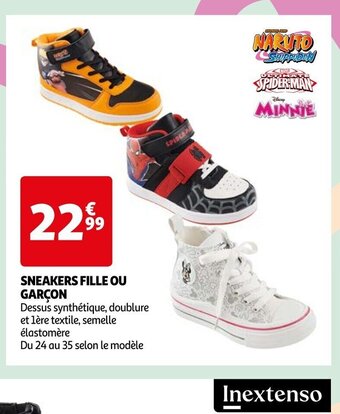 Auchan SNEAKERS FILLE OU GARÇON offre