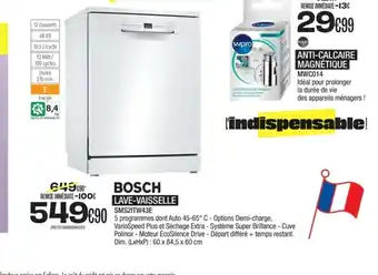 Blanc Brun BOSCH LAVE-VAISSELLE offre