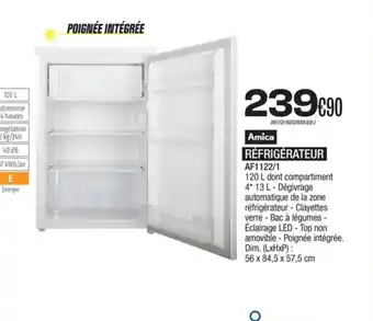 Blanc Brun RÉFRIGÉRATEUR offre