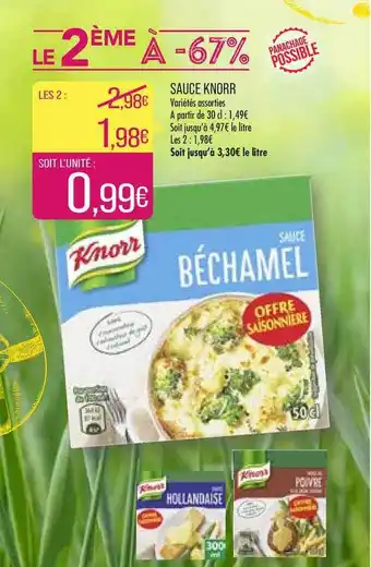 Match Sauce Knorr offre