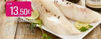 Match Dos De Cabillaud offre