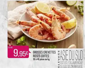 Match Grosses Crevettes Roses Cuites offre