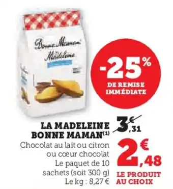 LA MADELEINE BONNE MAMAN(¹)