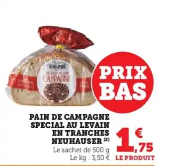 PAIN DE CAMPAGNE SPECIAL AU LEVAIN EN TRANCHES NEUHAUSER (2)