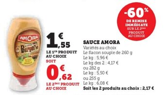 U Express SAUCE AMORA offre