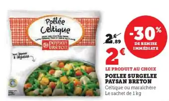 POELEE SURGELEE PAYSAN BRETON Celtique ou maraîchère Le sachet de 1 kg