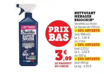 U Express NETTOYANT MENAGER BRIOCHIN offre