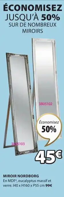 JYSK MIROIR NORDBORG offre
