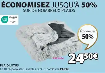 JYSK PLAID LOTUS offre