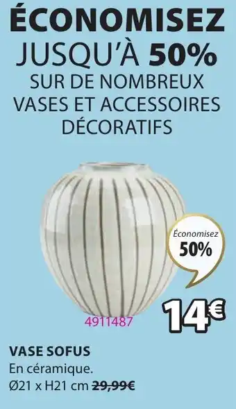 JYSK VASE SOFUS offre