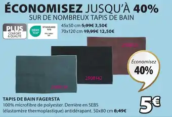 JYSK TAPIS DE BAIN FAGERSTA offre