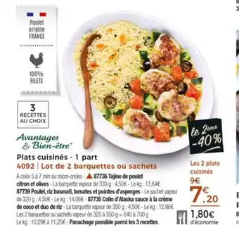 Thiriet Plats cuisinés offre