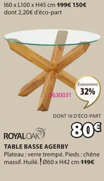 JYSK TABLE BASSE AGERBY offre