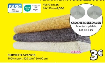 JYSK SERVIETTE SVANVIK offre