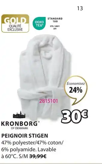 JYSK PEIGNOIR STIGEN offre