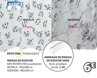 JYSK RIDEAU DE DOUCHE offre