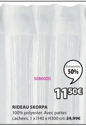JYSK RIDEAU SKORPA offre
