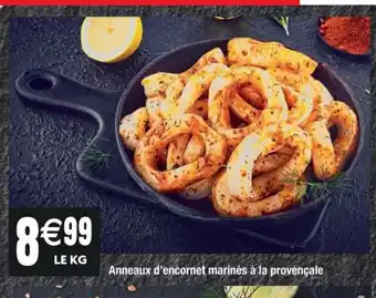 Anneaux d'encornet marinés à la provençale