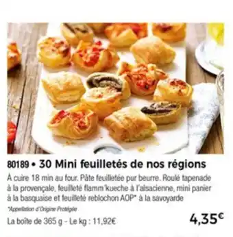 30 Mini feullietes de nos regions