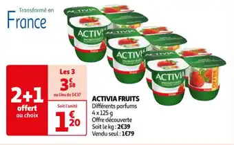 Auchan ACTIVIA FRUITS offre
