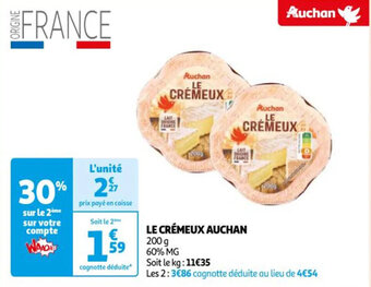 Auchan LE CRÉMEUX AUCHAN offre