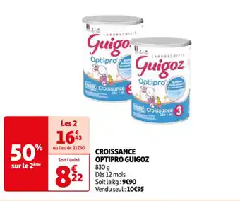 Auchan CROISSANCE OPTIPRO GUIGOZ offre