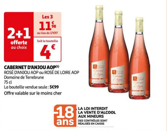 Auchan CABERNET D'ANJOU AOP(¹) offre