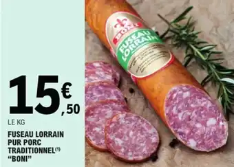FUSEAU LORRAIN PUR PORC TRADITIONNEL(¹) "BONI"